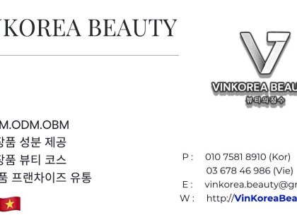 vinkorea beauty gia công sản xuất mỹ phẩm tại hàn quốc